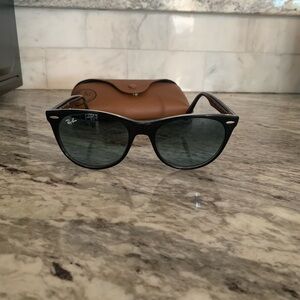 Ray-Ban Classic Black Sunglasses with Brown Case